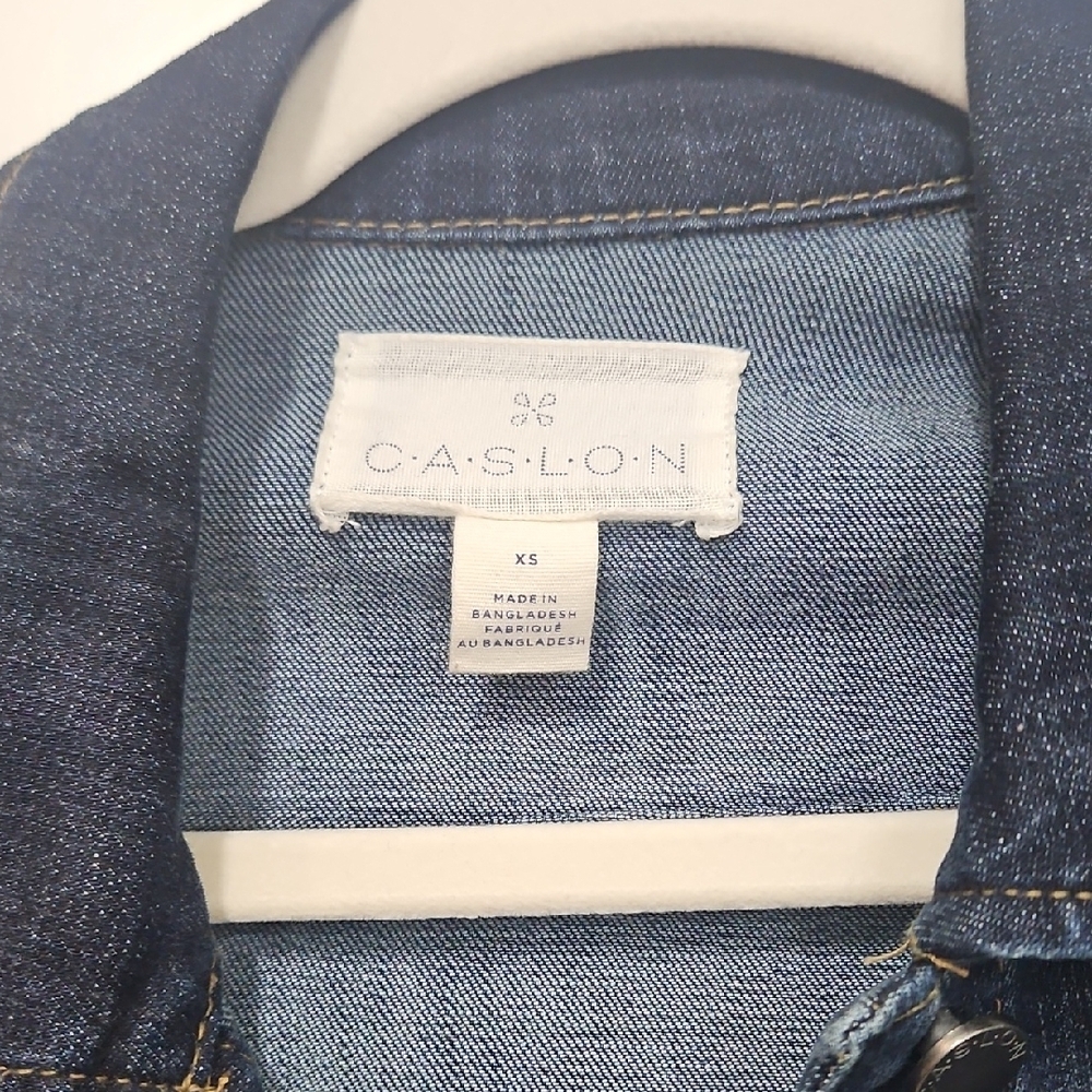 Caslon Dark Blue Denim Jacket - Picture 2 of 3